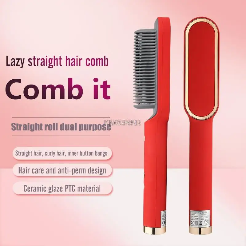 Straightening Heating Combs Hair Straightener Tourmaline Ceramic Hair Curler Brush Hair Comb Straighteners Curling Hair Iron Men
Straightening Heating Combs Hair Straightener Tourmaline Ceramic Hair Curler Brush Hair Comb Straighteners Curling Hair Iron Men