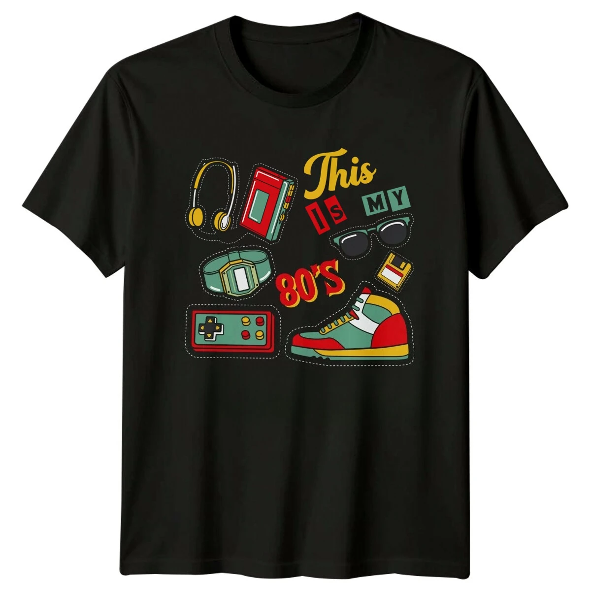 This is my 80s vintage and nostalgic clothing T-shirt suitable for both men and women, featuring an interesting design.
This is my 80s vintage and nostalgic clothing T-shirt suitable for both men and women, featuring an interesting design.