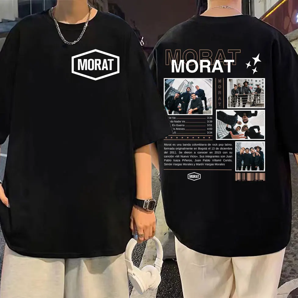 Morat Band Graphic T-shirts Men Women Harajuku Hip Hop Short Sleeve T-shirt Clothing Fashion Casual Cotton T Shirts Streetwear
Morat Band Graphic T-shirts Men Women Harajuku Hip Hop Short Sleeve T-shirt Clothing Fashion Casual Cotton T Shirts Streetwear