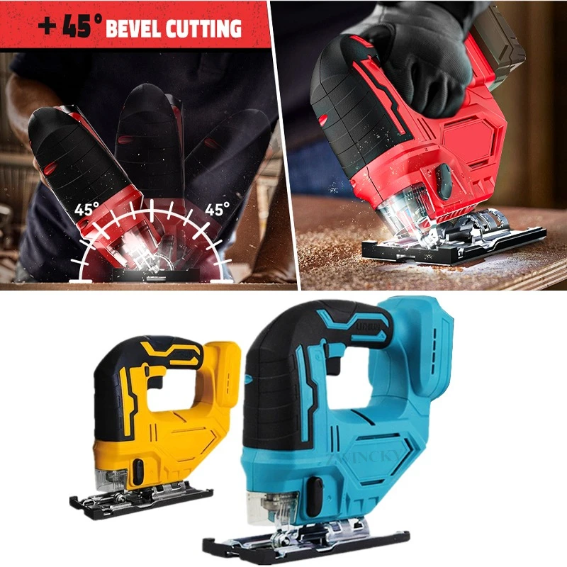 Jig saw for Dewalt/Makita/Milwaukee 18V Battery (Battery not Included) Cordless Jigsaw 3 Orbital Settings Straight/Curve/Cutting
Jig saw for Dewalt/Makita/Milwaukee 18V Battery (Battery not Included) Cordless Jigsaw 3 Orbital Settings Straight/Curve/Cutting