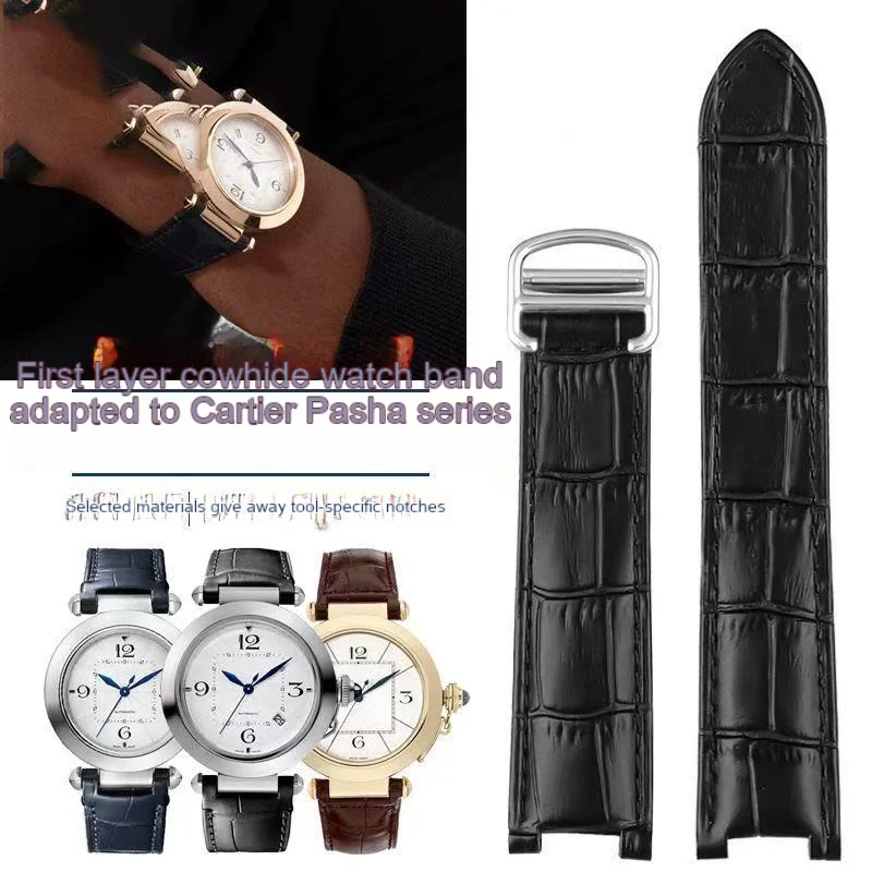 Substitute Cartier Pasha pasha series watch strap genuine leather cowhide watch strap men's concave 18 20 22mm
Substitute Cartier Pasha pasha series watch strap genuine leather cowhide watch strap men's concave 18 20 22mm