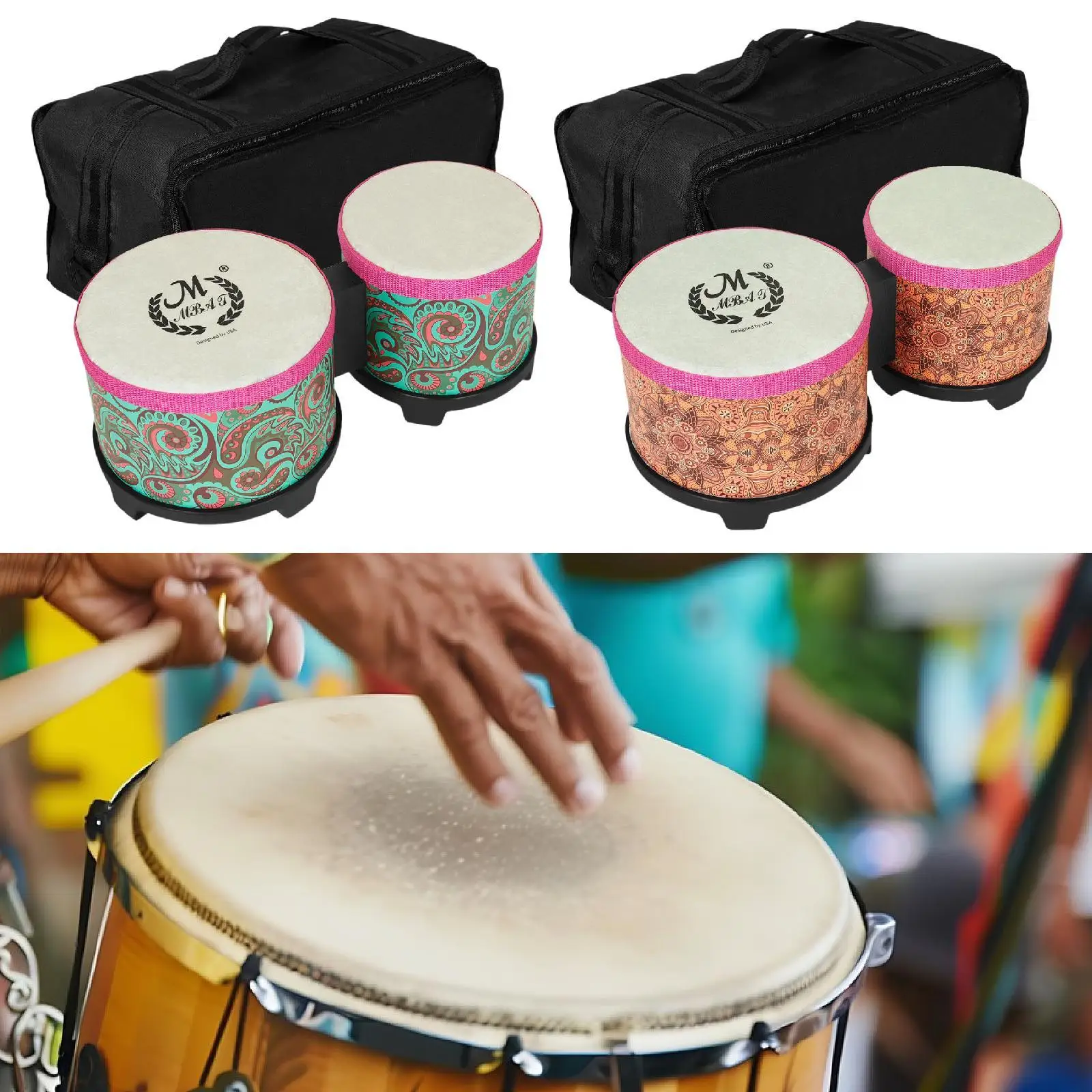 Bongo Drum Practicing Coordination Percussion Instrument Bongos for Professionals Beginners Children Adults Kids Birthday Gift
Bongo Drum Practicing Coordination Percussion Instrument Bongos for Professionals Beginners Children Adults Kids Birthday Gift