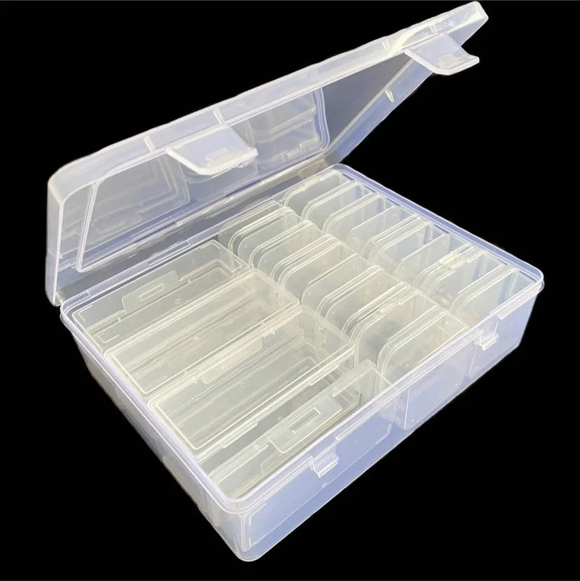 1 комплект из 7 больших прямоугольных коробок + 16 маленьких квадратных коробок для хранения бисера, прозрачный прямоугольный контейнер с крышкой
1 комплект из 7 больших прямоугольных коробок + 16 маленьких квадратных коробок для хранения бисера, прозрачный прямоугольный контейнер с крышкой