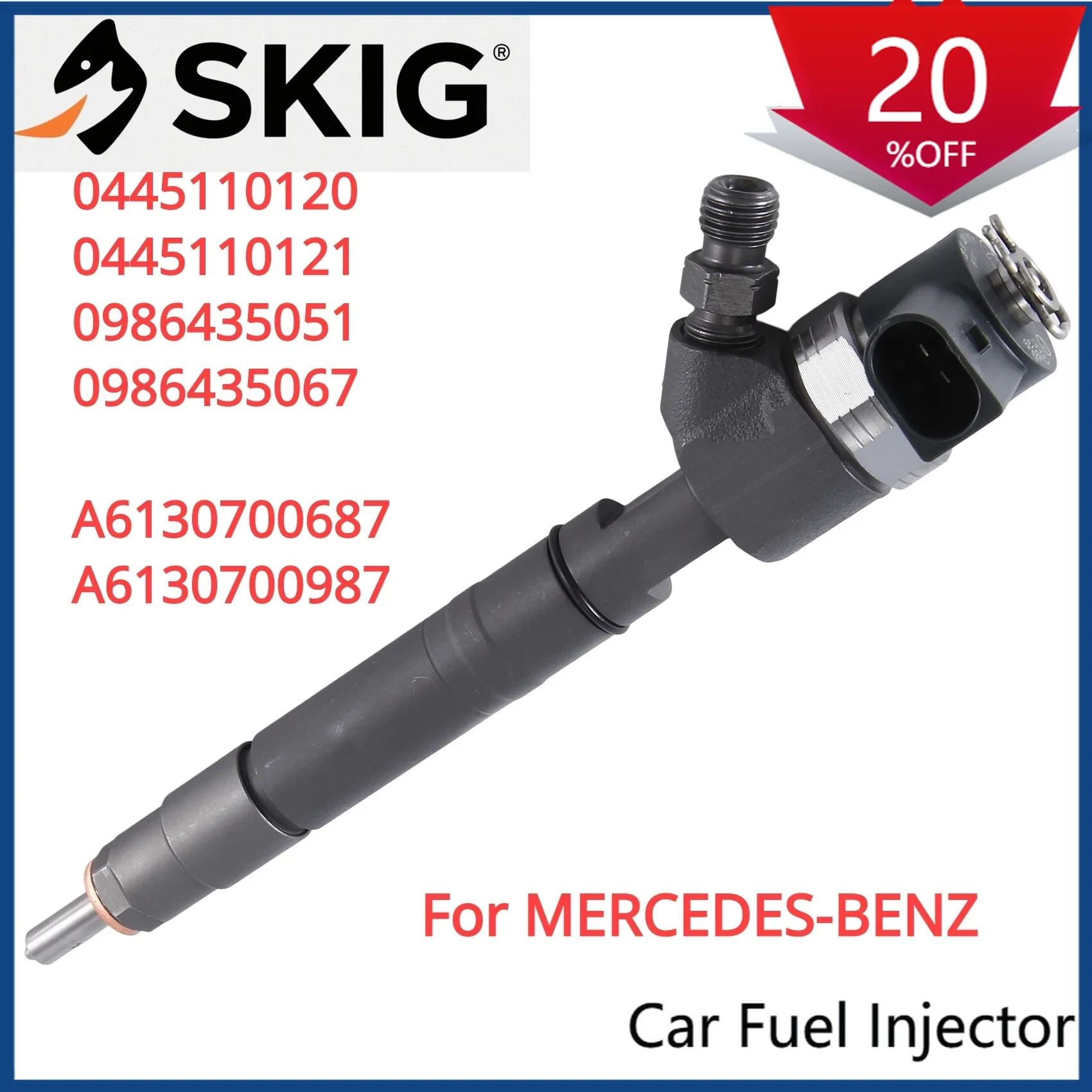 Suitable New Diesel Fuel Injector Nozzle 0445110205 0445110206 0986435067 A6130700687 A6130700987 For Mercedes-Benz C E W163 W90
Suitable New Diesel Fuel Injector Nozzle 0445110205 0445110206 0986435067 A6130700687 A6130700987 For Mercedes-Benz C E W163 W90