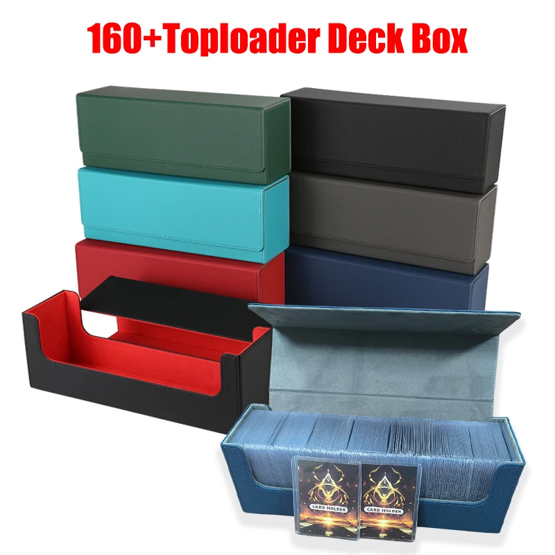 170 + чехол для карточек с верхней загрузкой, коробка для коллекционных карточек, откидная крышка, мощный магнитный органайзер для карт для Pokémon PTCG, держатель для карт с верхней загрузкой 
170 + чехол для карточек с верхней загрузкой, коробка для коллекционных карточек, откидная крышка, мощный магнитный органайзер для карт для Pokémon PTCG, держатель для карт с верхней загрузкой