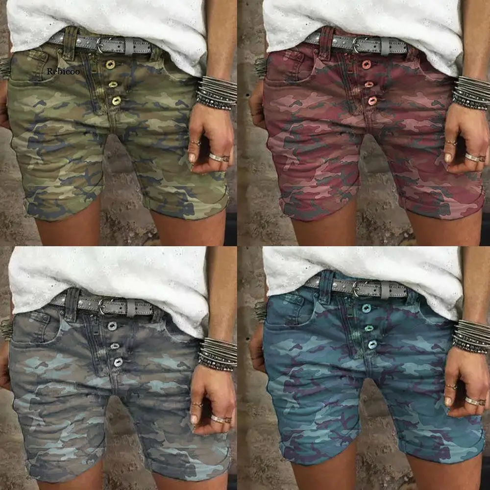 Women Summer Denim Shorts Slim Stretch Camouflage Jeans Shorts Ladies Casual Short Pants
Women Summer Denim Shorts Slim Stretch Camouflage Jeans Shorts Ladies Casual Short Pants