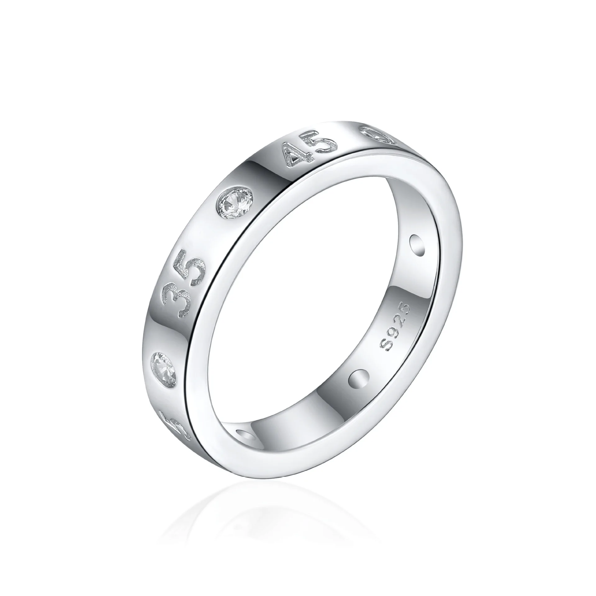 S925 pure silver plated 18K gold PT950 platinum smooth plain circle digital love you every minute and second ring wedding ring
S925 pure silver plated 18K gold PT950 platinum smooth plain circle digital love you every minute and second ring wedding ring