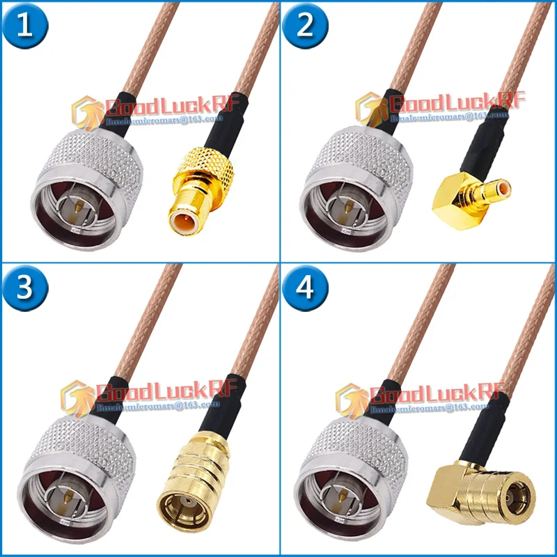 L16 N Male to SMB Male Female Right Angle 90 Degree Pigtail Jumper RG316 Extend Cable 50ohm Low Loss RF Connector Adapter
L16 N Male to SMB Male Female Right Angle 90 Degree Pigtail Jumper RG316 Extend Cable 50ohm Low Loss RF Connector Adapter