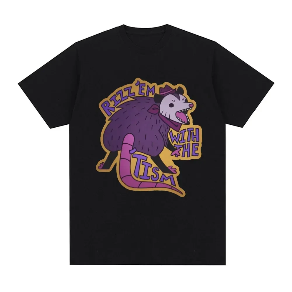 Rizz Em with The Tism T Shirt Autism Funny Opossum Meme T-shirts Summer 100% Cotton Casual O-Neck Short Sleeve T Shirts Unisex
Rizz Em with The Tism T Shirt Autism Funny Opossum Meme T-shirts Summer 100% Cotton Casual O-Neck Short Sleeve T Shirts Unisex