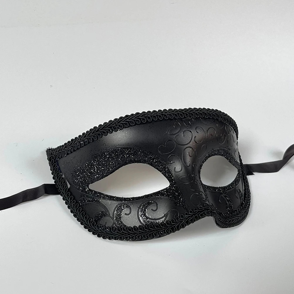 Black Mask Plastic Masquerade Masks Party Props Lace Face Cover Halloween Supplies Retro Vintage Design
Black Mask Plastic Masquerade Masks Party Props Lace Face Cover Halloween Supplies Retro Vintage Design