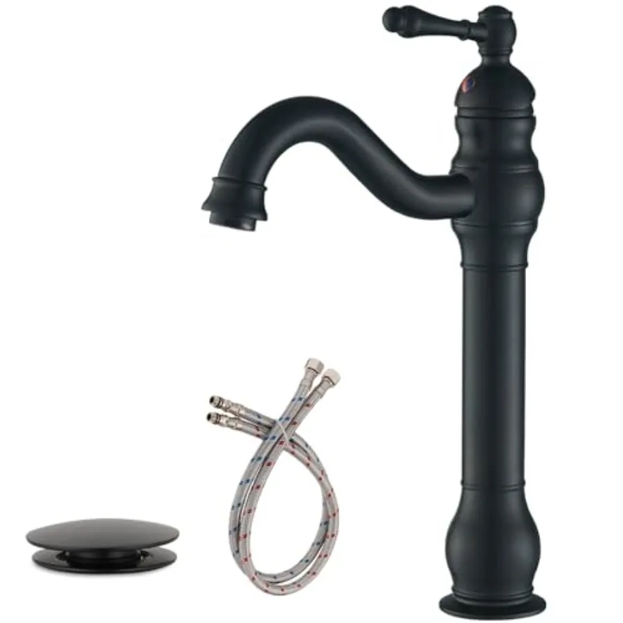Vessel Sink Faucet Tall Farmhouse Single Hole Single Handle Vanity Lavatory 360° Swivel for Bathroom with Pop Up Drain Without
Vessel Sink Faucet Tall Farmhouse Single Hole Single Handle Vanity Lavatory 360° Swivel for Bathroom with Pop Up Drain Without