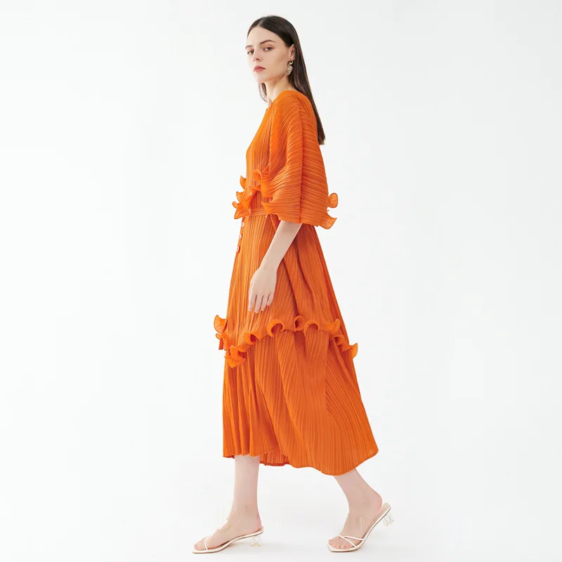 miyake pleated Design sense fashion casual women's clothing 2022 summer new ruffled French waist large size folda dress
miyake pleated Design sense fashion casual women's clothing 2022 summer new ruffled French waist large size folda dress