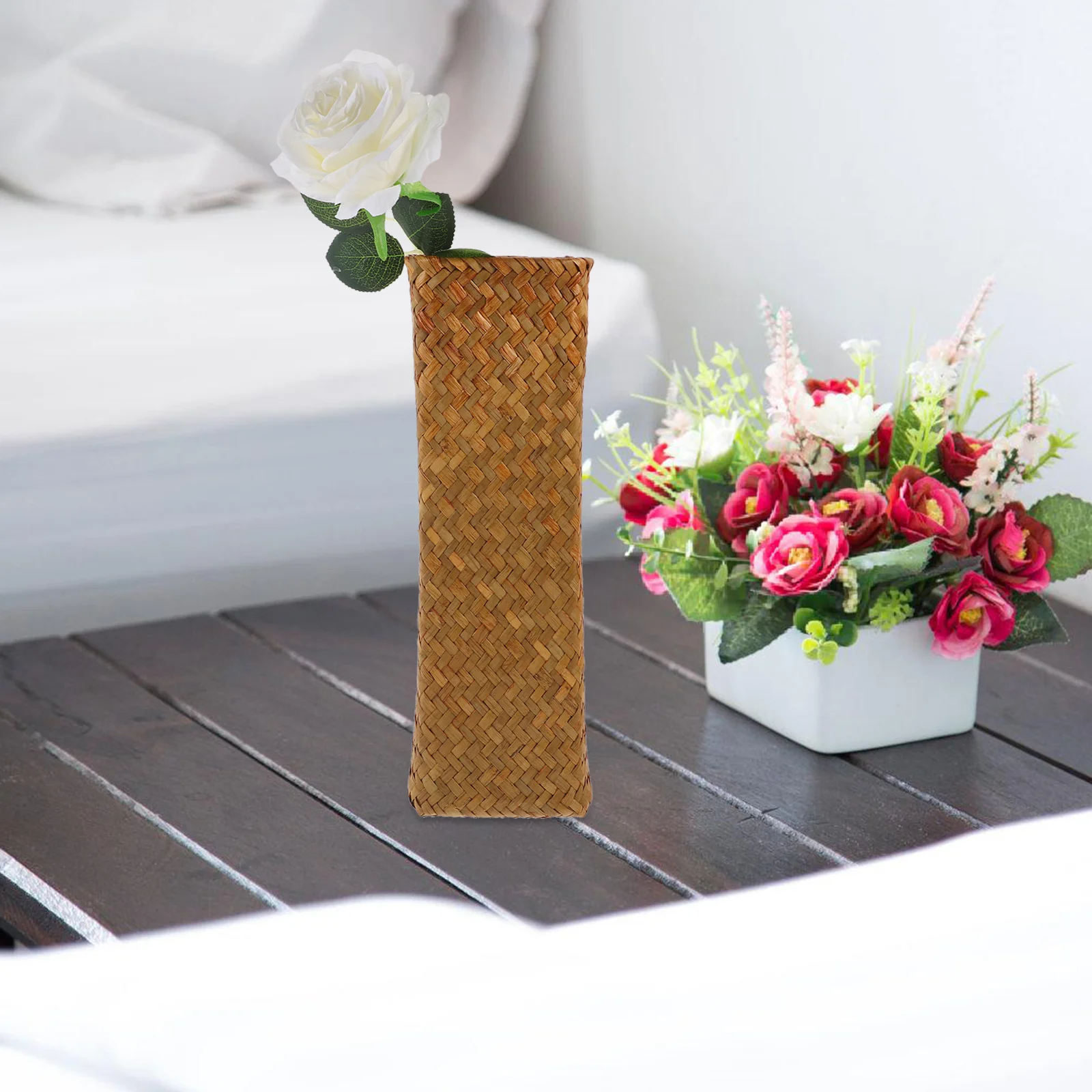 Vase Handmade Straw Rustic Decor Seaweed Home Dried Flower Container Grass Creative
Vase Handmade Straw Rustic Decor Seaweed Home Dried Flower Container Grass Creative