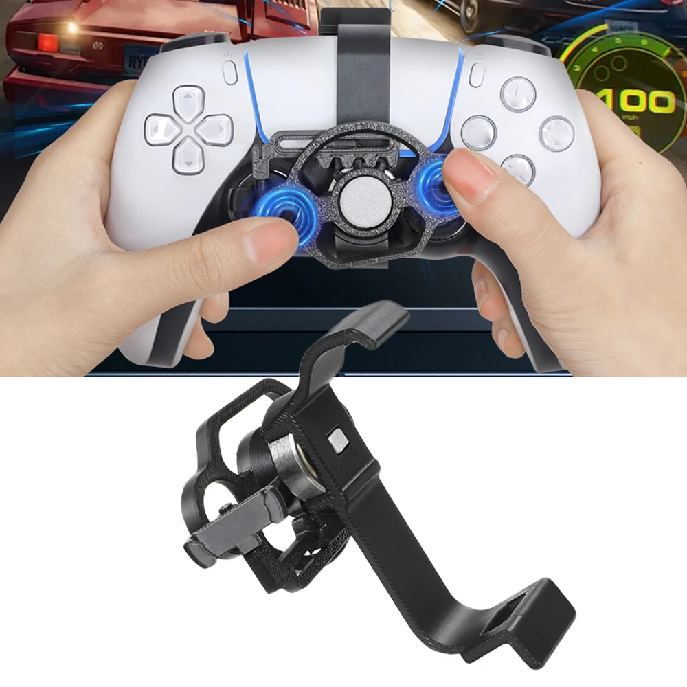 Mini 3D Printed Steering Wheel Auxiliary Accessory for PS5 And PS5 Pro/Slim Game Controllers Replacement Controller Wheel
Mini 3D Printed Steering Wheel Auxiliary Accessory for PS5 And PS5 Pro/Slim Game Controllers Replacement Controller Wheel