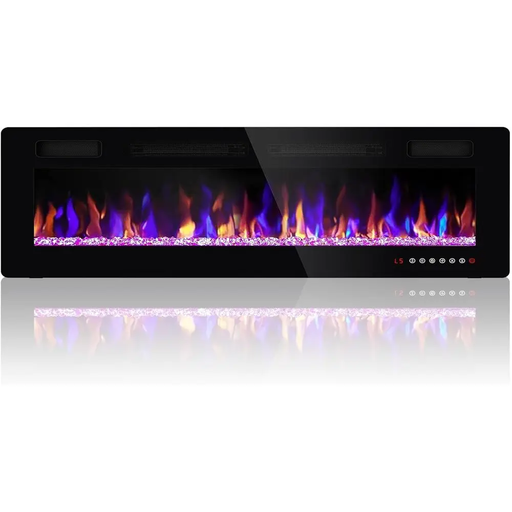 80 Wall-Mounted Electric Fireplace Insert with Remote, Adjustable Flame, Ideal for Living Room or Bedroom
80 Wall-Mounted Electric Fireplace Insert with Remote, Adjustable Flame, Ideal for Living Room or Bedroom