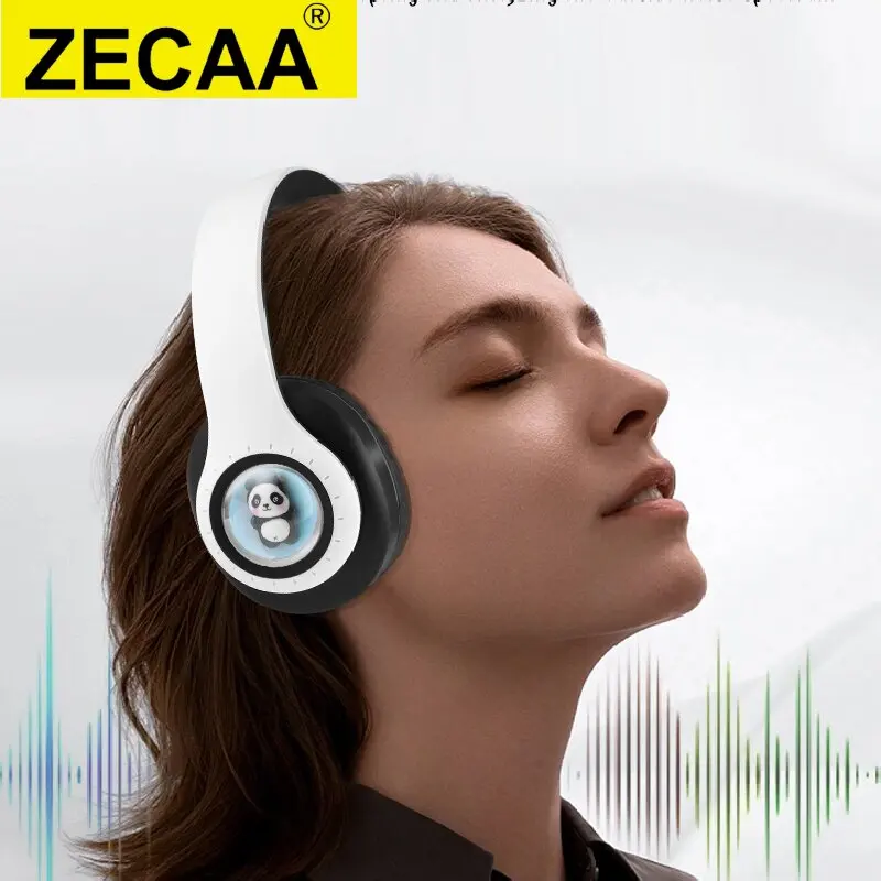 ZECAA New Bluetooth Wireless Panda Bass Headphone 5.3 Head On Earphones HiFi Sound Bass Video Game Headphone With RGB Light
ZECAA New Bluetooth Wireless Panda Bass Headphone 5.3 Head On Earphones HiFi Sound Bass Video Game Headphone With RGB Light