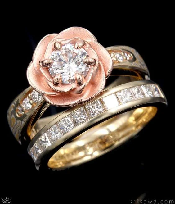 2Pcs/Set Exquisite Pink Rose Flower Ring Anniversary Proposal Jewelry Women Engagement Wedding Band Ring Set Birthday Party
2Pcs/Set Exquisite Pink Rose Flower Ring Anniversary Proposal Jewelry Women Engagement Wedding Band Ring Set Birthday Party