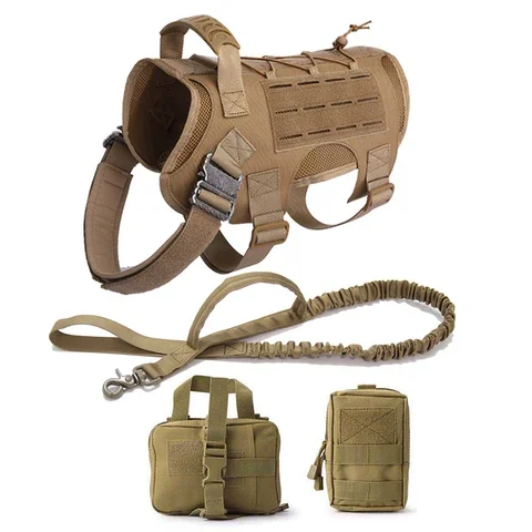 Military Tactical Harness Leash for Dog, Service Dog Vest, Quick Release, Metal Buckle, MOLLE, Medium and Large, K9, Training, G
Military Tactical Harness Leash for Dog, Service Dog Vest, Quick Release, Metal Buckle, MOLLE, Medium and Large, K9, Training, G