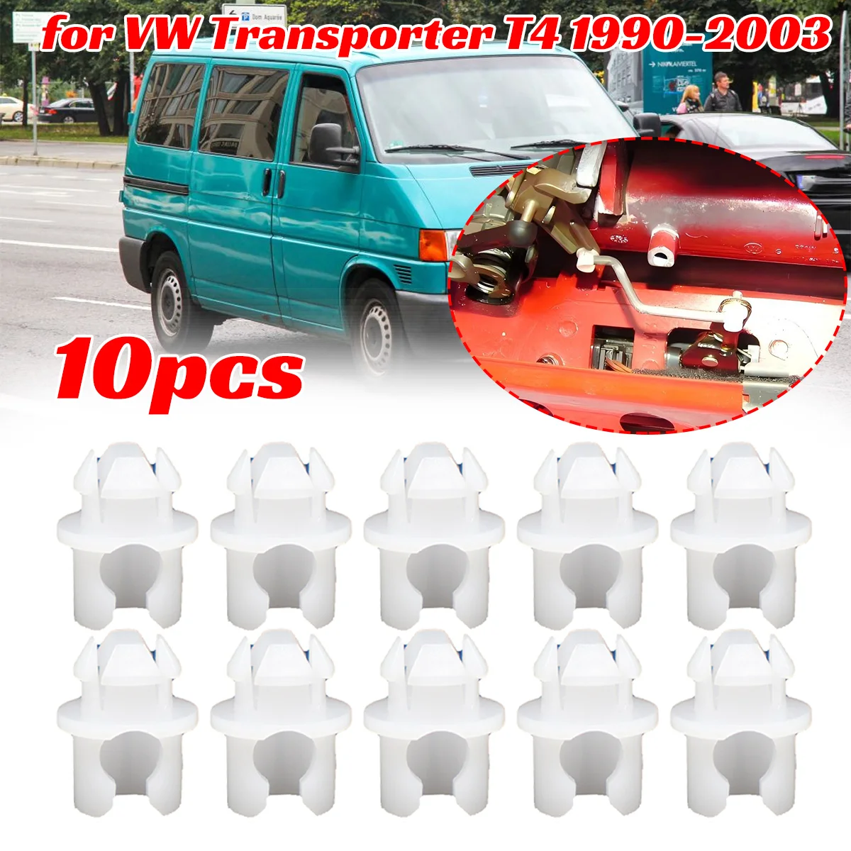 10pcs for VW Transporter T4 1990-2003 Front Door Linkage Clip Lock Connector Rod Latch Catch Accessories Interior car Fastener
10pcs for VW Transporter T4 1990-2003 Front Door Linkage Clip Lock Connector Rod Latch Catch Accessories Interior car Fastener