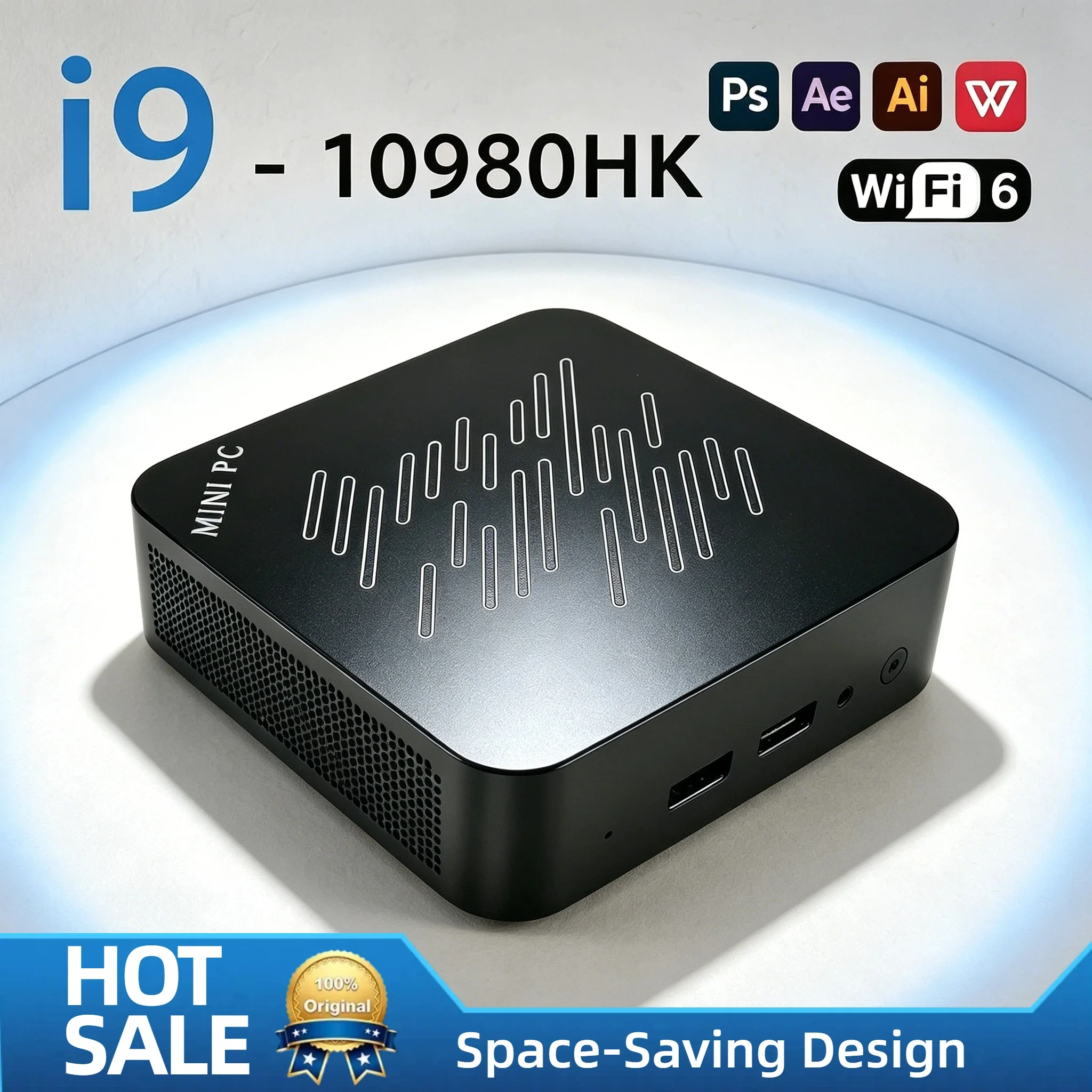 Efficient Cooling Intel Core i9 10980HK Mini PC 16GB 2TB NVMe SSD Triple 4K Output WiFi6 Compact Pro Home Office Media PC
Efficient Cooling Intel Core i9 10980HK Mini PC 16GB 2TB NVMe SSD Triple 4K Output WiFi6 Compact Pro Home Office Media PC
