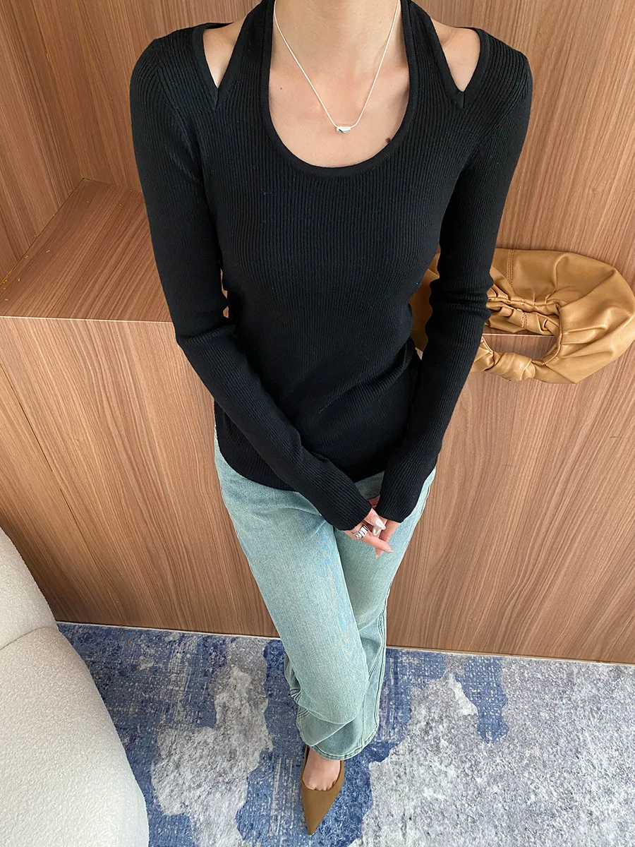 Spring and Autumn Women's Casual Solid Color Round Neck Long Sleeve Slimming Sweater
Spring and Autumn Women's Casual Solid Color Round Neck Long Sleeve Slimming Sweater