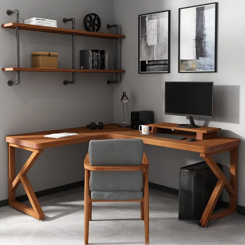 Simple and creative home study Small apartment against the wall Corner multi-person office computer desk
Simple and creative home study Small apartment against the wall Corner multi-person office computer desk
