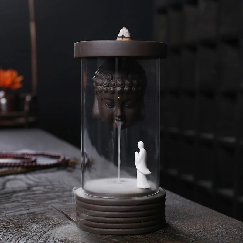 Rulai Zen Windproof Cover Backflow Incense Burner Creative Purple Clay Yearly Prosperity Backflow Burner Home Decor
Rulai Zen Windproof Cover Backflow Incense Burner Creative Purple Clay Yearly Prosperity Backflow Burner Home Decor