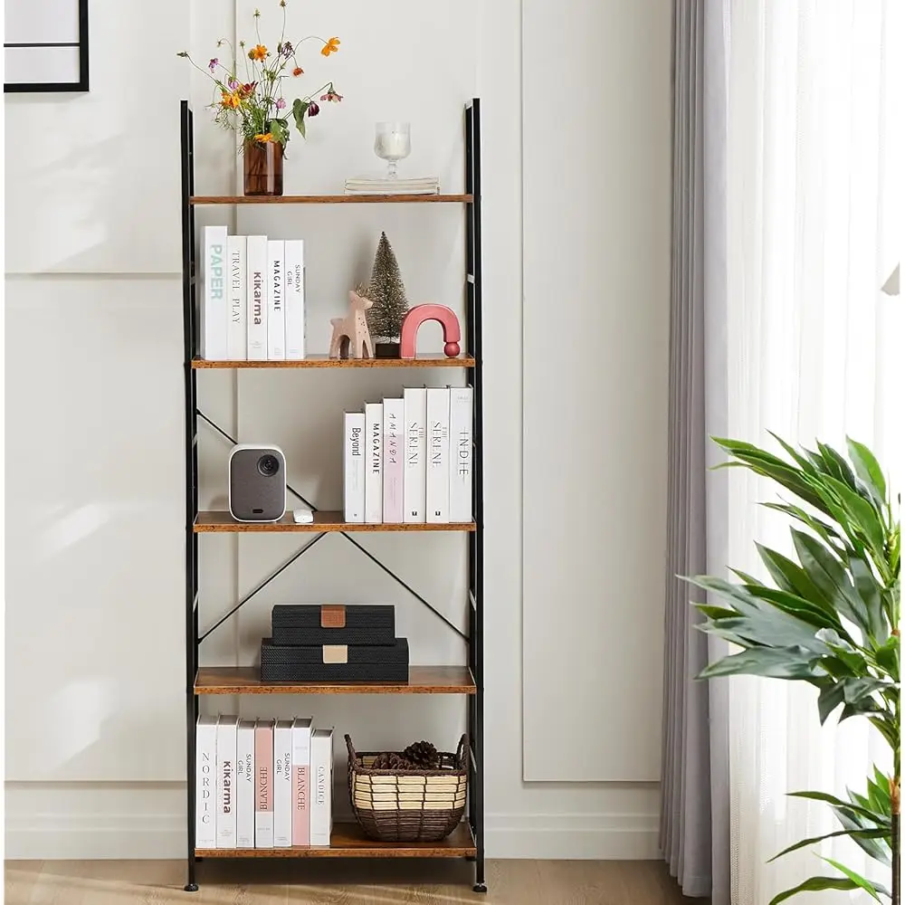 5 Tier Bookshelf, Tall Bookcase Modern Book Ra Storage Ra Shelves With Open Shelves Storage Organizer For Living Room, Bedroom,
5 Tier Bookshelf, Tall Bookcase Modern Book Ra Storage Ra Shelves With Open Shelves Storage Organizer For Living Room, Bedroom,