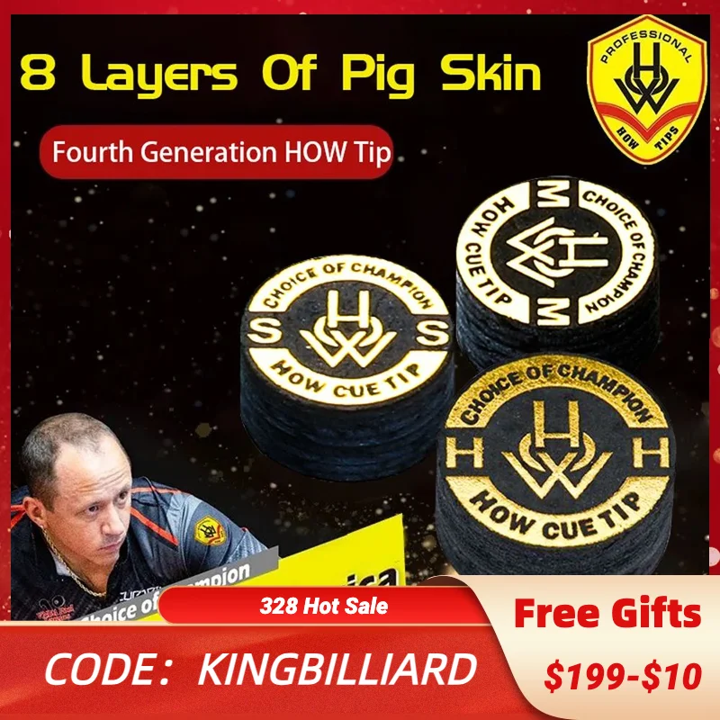 HOW Pool Cue Tip with S/M/H 14MM 8 Layers Of Pig Skin Professional for Billiard cue tips Accessories
HOW Pool Cue Tip with S/M/H 14MM 8 Layers Of Pig Skin Professional for Billiard cue tips Accessories