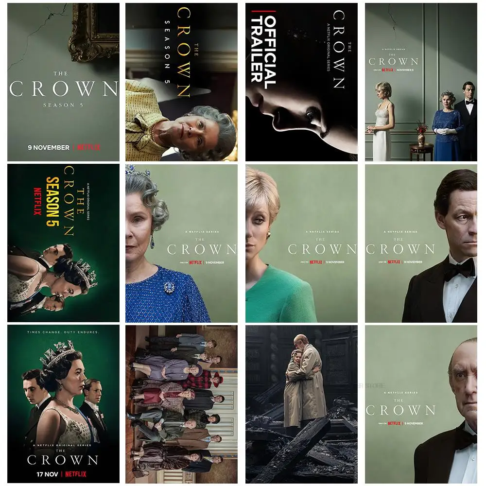 Movie The Crown Season 5 Poster Nostalgia Home Decoration Bedroom Paper Cartoon Cafe And Room Sticker Wall Art Painting Decor
Movie The Crown Season 5 Poster Nostalgia Home Decoration Bedroom Paper Cartoon Cafe And Room Sticker Wall Art Painting Decor