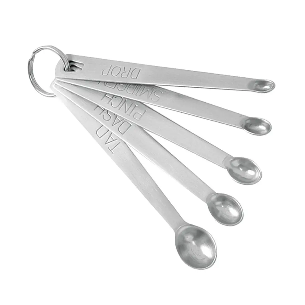 5Pcs Stainless Steel Measuring Spoon Set Rustproof Stackable Engraved Markings Accurate Measurement for Cooking Baking Dry
5Pcs Stainless Steel Measuring Spoon Set Rustproof Stackable Engraved Markings Accurate Measurement for Cooking Baking Dry