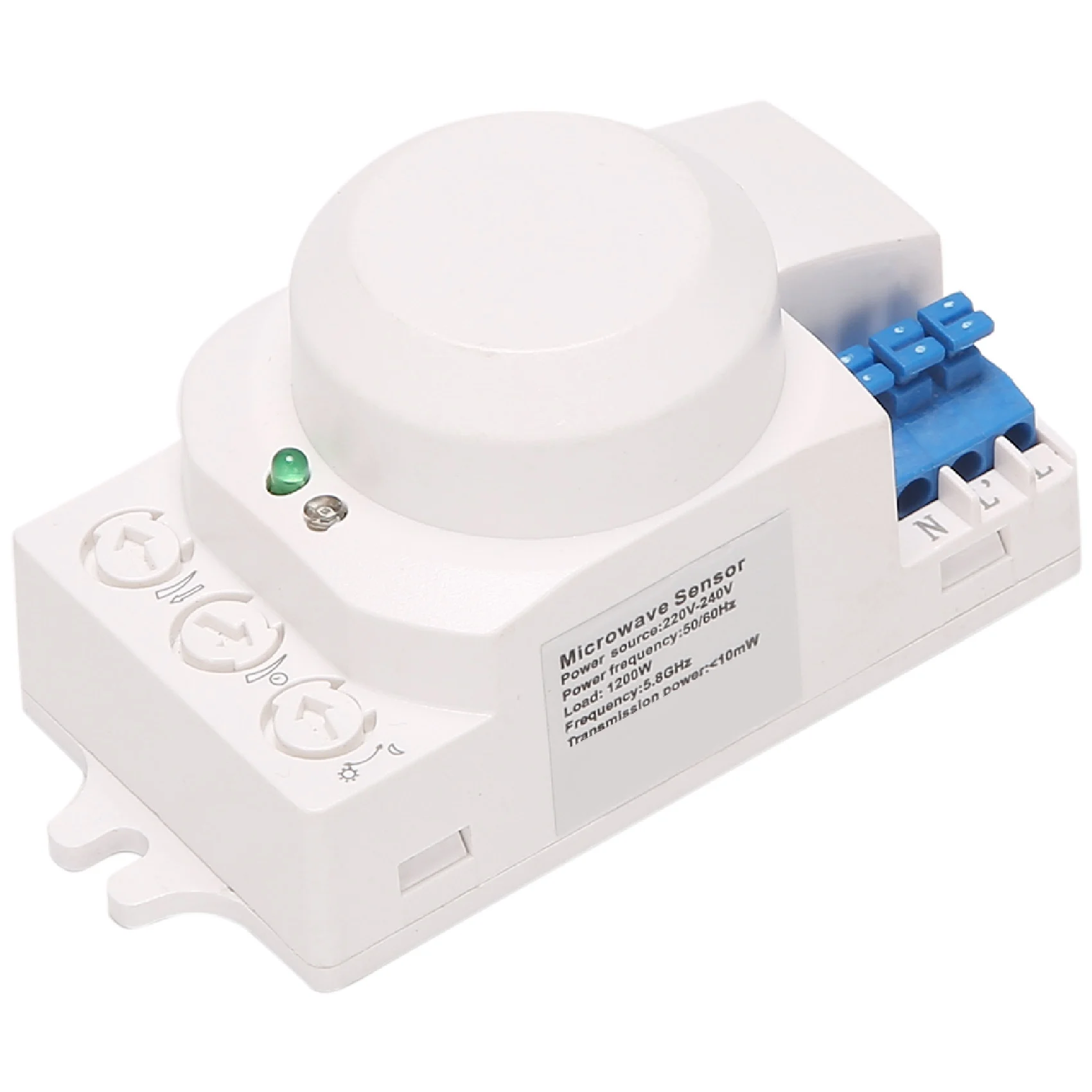 B02B-5.8GHz HF System LED Microwave 360 Degree Motion Sensor Light Switch Body Motion Detector
B02B-5.8GHz HF System LED Microwave 360 Degree Motion Sensor Light Switch Body Motion Detector