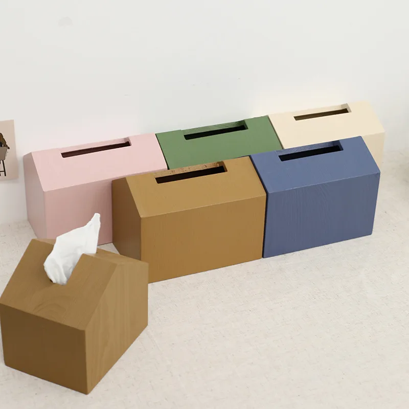 Morandi Tone Tissue Box Wooden House Tissue Dispenser B & B Personalized Tissue Box Art Desktop Decoration
Morandi Tone Tissue Box Wooden House Tissue Dispenser B & B Personalized Tissue Box Art Desktop Decoration