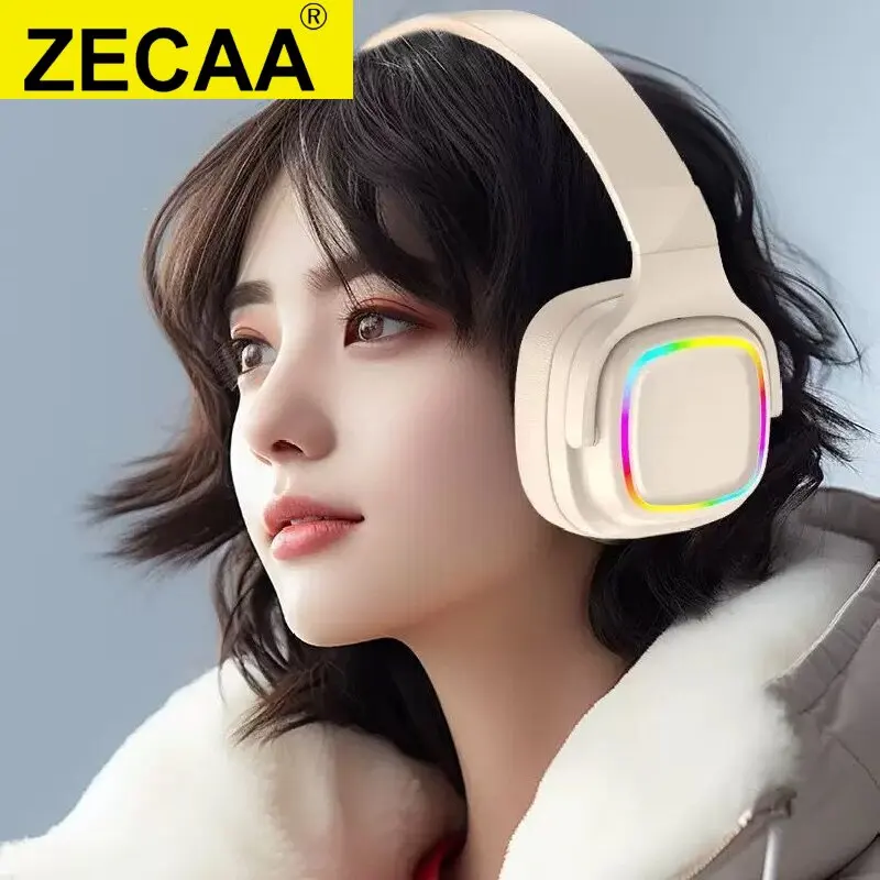 ZECAA Bluetooth Wireless Bass Headphone 5.4 Head On Earphones Sport HiFi Sound Headphone Noise ANC Bass Headphone With RGB Light
ZECAA Bluetooth Wireless Bass Headphone 5.4 Head On Earphones Sport HiFi Sound Headphone Noise ANC Bass Headphone With RGB Light