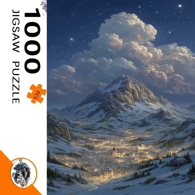 1000PCS Dreamy Alpine Night Art Jigsaw Puzzle,Serene Snowy Town Under Puzzles for Adults ChildrenEducational Toys Gifts
1000PCS Dreamy Alpine Night Art Jigsaw Puzzle,Serene Snowy Town Under Puzzles for Adults ChildrenEducational Toys Gifts