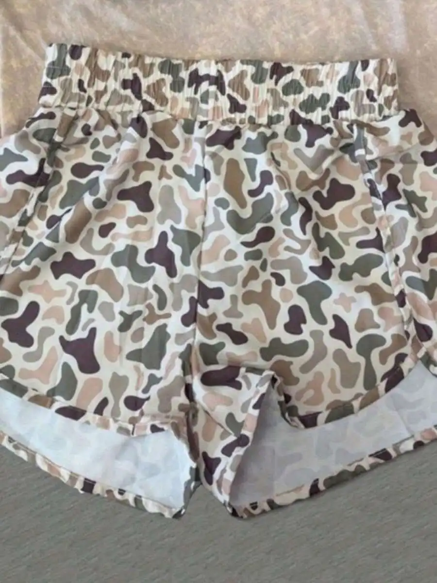 Womens Camo Shorts High-Waisted Quick Dry Casual Sports Shorts
Womens Camo Shorts High-Waisted Quick Dry Casual Sports Shorts