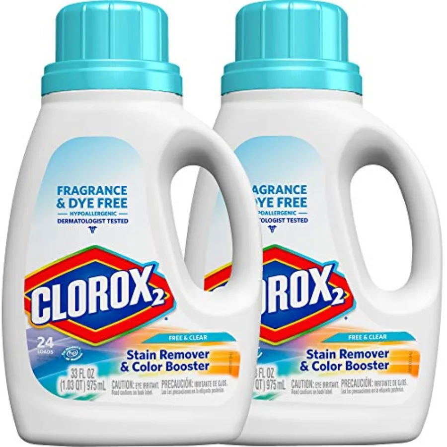 Clorox 2 Liquid Concentrated Color Safe Bleach - Free and Clear - 33 oz - 2 pk/ package may vary
Clorox 2 Liquid Concentrated Color Safe Bleach - Free and Clear - 33 oz - 2 pk/ package may vary