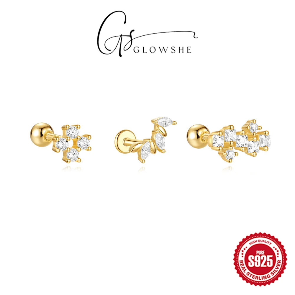 925 Sterling Silver Zircon Geometric Cartilage Piercing Stud Earrings 1PCS Hip Hop Party Fine Jewelry Women's Charm Accessories
925 Sterling Silver Zircon Geometric Cartilage Piercing Stud Earrings 1PCS Hip Hop Party Fine Jewelry Women's Charm Accessories