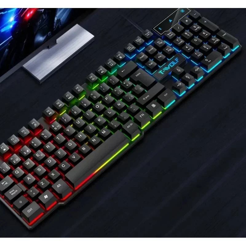 Esports keyboard T20 USB Gaming Keyboard with Cable Colorful Mechanical Sensing Standard Office Keyboard for Windows Laptop
Esports keyboard T20 USB Gaming Keyboard with Cable Colorful Mechanical Sensing Standard Office Keyboard for Windows Laptop