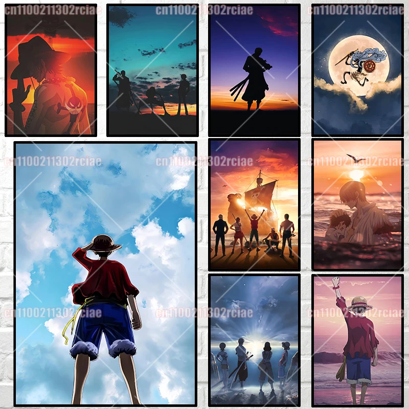 Classic One Piece Anime Luffy Pirate Ship Series Style Canvas Painting Under Sunset Bedroom Wall Decor Children's Gift
Classic One Piece Anime Luffy Pirate Ship Series Style Canvas Painting Under Sunset Bedroom Wall Decor Children's Gift