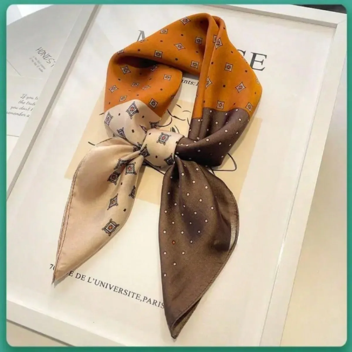 Polka Dot Geometric Scarf for Women - 1Pc Square Bandana Headscarf, Lightweight Polyester Everyday Fashion Gift
Polka Dot Geometric Scarf for Women - 1Pc Square Bandana Headscarf, Lightweight Polyester Everyday Fashion Gift