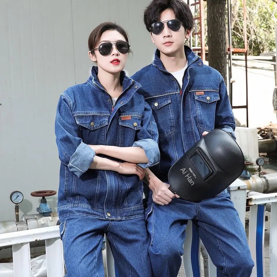 Thickened Denim Labor Insurance Clothes Work Clothes Autumn and Winter Suits Long-sleeved Welder's Electrical Clothes
Thickened Denim Labor Insurance Clothes Work Clothes Autumn and Winter Suits Long-sleeved Welder's Electrical Clothes