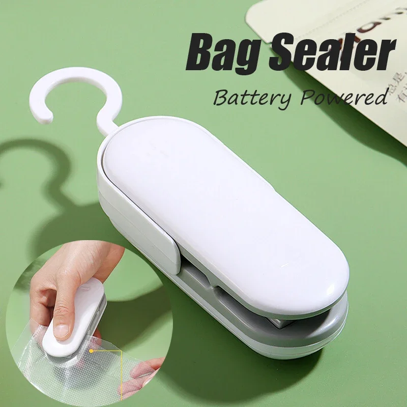 Mini Bag Sealer With Hook Portable Heat Sealing Machine Plastic Package Food Snack Storage Bag Sticker Seal Kitchen Accessories
Mini Bag Sealer With Hook Portable Heat Sealing Machine Plastic Package Food Snack Storage Bag Sticker Seal Kitchen Accessories