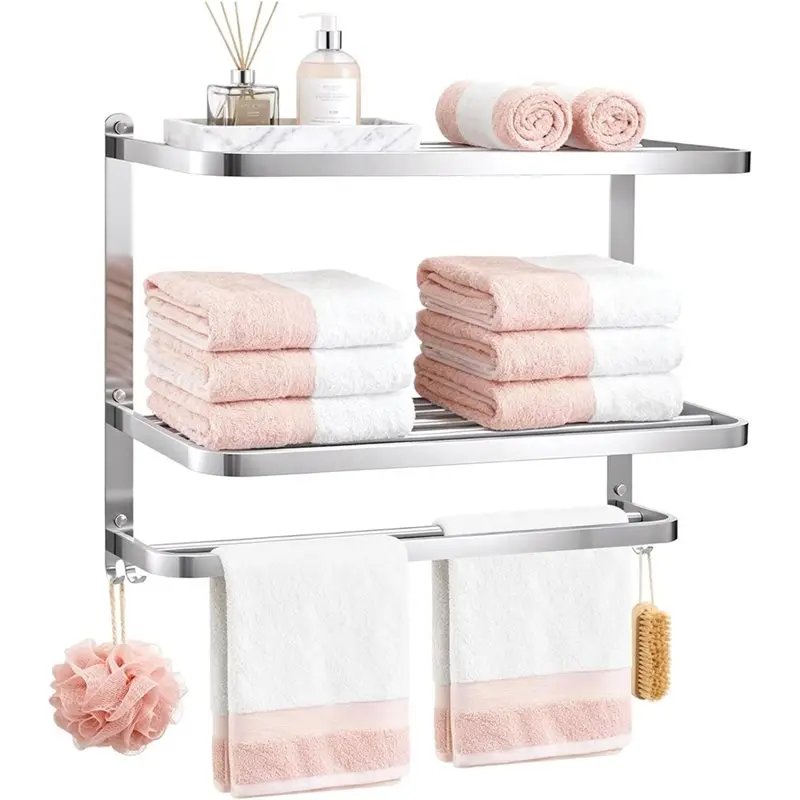 Настенная 3-ярусная полка для полотенец CYCLI-Bar Holder из нержавеющей стали для ванной комнаты, туалета, отеля
Настенная 3-ярусная полка для полотенец CYCLI-Bar Holder из нержавеющей стали для ванной комнаты, туалета, отеля