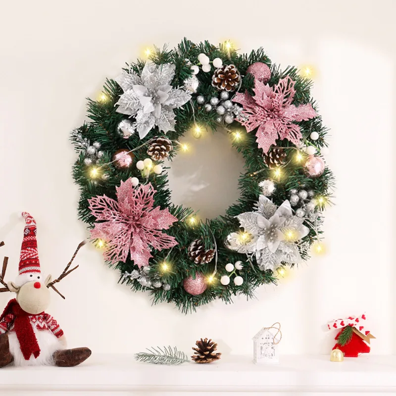 New Christmas Wreath 30cm Pine Cone Wreath Simulation Decoration Door Hanging Christmas Ornaments Gift
New Christmas Wreath 30cm Pine Cone Wreath Simulation Decoration Door Hanging Christmas Ornaments Gift