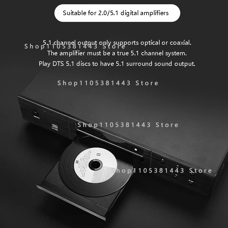 Wireless Bluetooth 5.0 Support DTS Decoding CD Music PlayerDSP Sound EffectBuilt-in NE5532 Op Amp Multi-function HIFI CD Player
Wireless Bluetooth 5.0 Support DTS Decoding CD Music PlayerDSP Sound EffectBuilt-in NE5532 Op Amp Multi-function HIFI CD Player