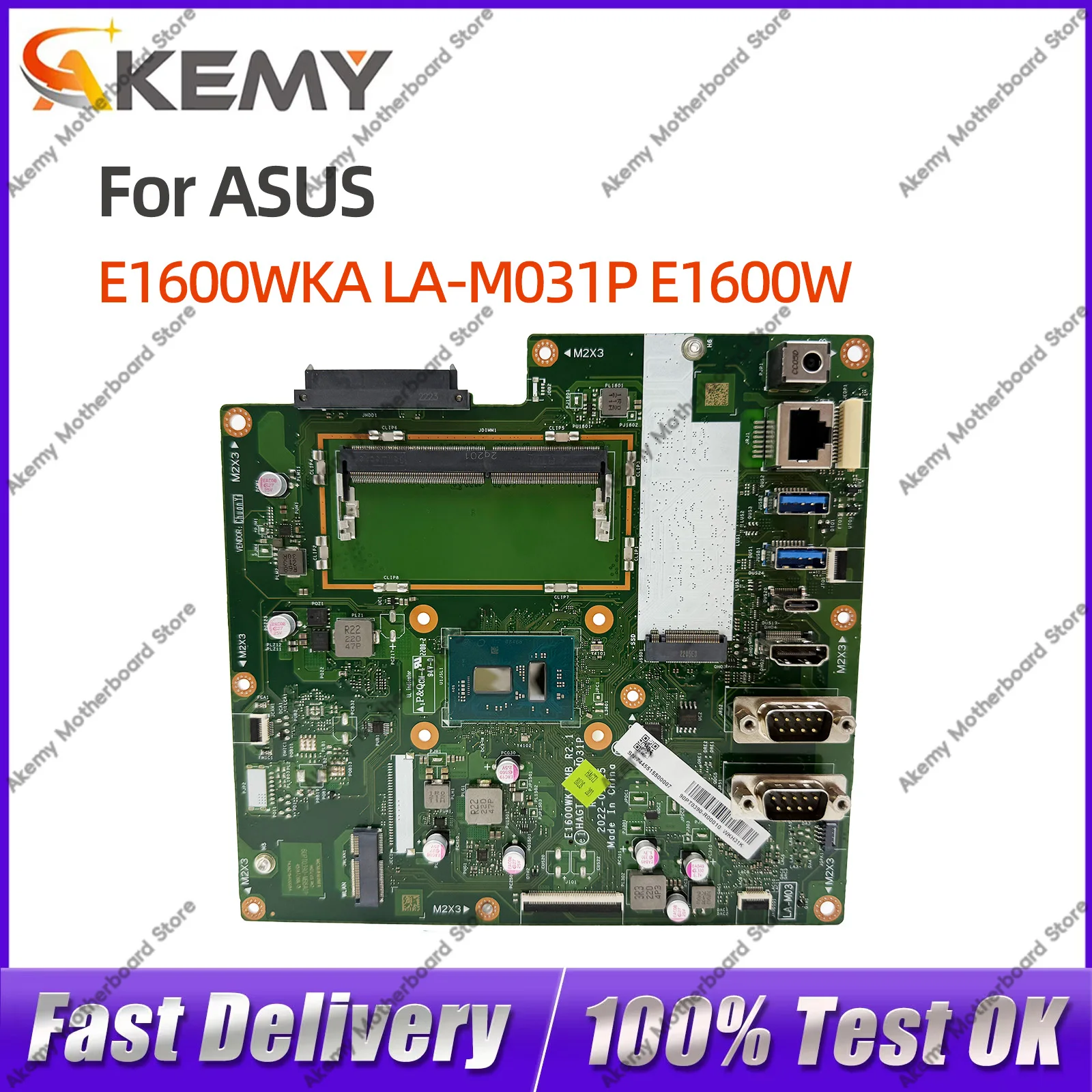 For ASUS ExpertCenter E1600WKA Notebook Motherboard LA-M031P E1600W N4500 CPU Fully Tested
For ASUS ExpertCenter E1600WKA Notebook Motherboard LA-M031P E1600W N4500 CPU Fully Tested