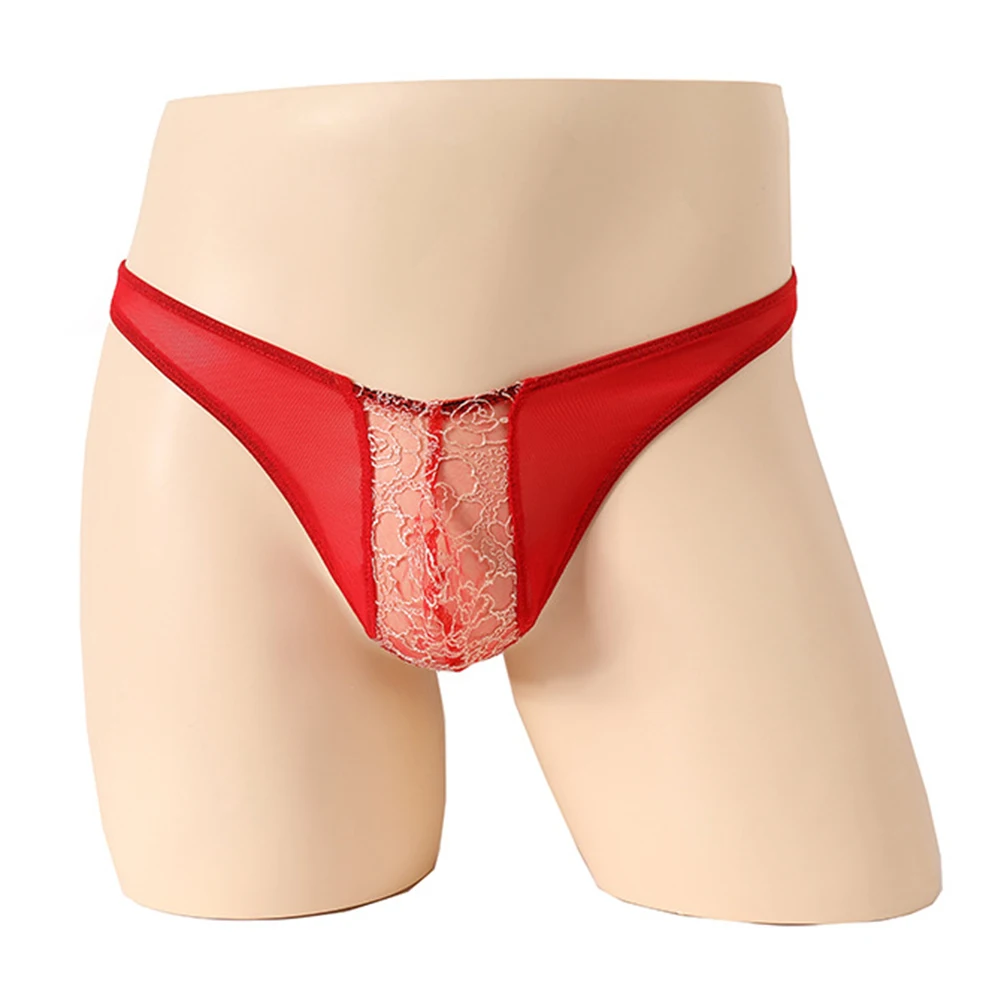 Mens Lace Thongs Convex Pouch Underwear T-Back G String Briefs Breathable Elastic Underpants Panties Erotic Lingerie
Mens Lace Thongs Convex Pouch Underwear T-Back G String Briefs Breathable Elastic Underpants Panties Erotic Lingerie