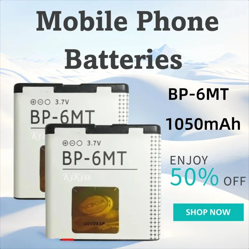 1050mAh for Nokia N81 N82 N81-8G E51 E51i 6720 6720C BP 6MT BP-6MT Mobile Phone Batteries
1050mAh for Nokia N81 N82 N81-8G E51 E51i 6720 6720C BP 6MT BP-6MT Mobile Phone Batteries