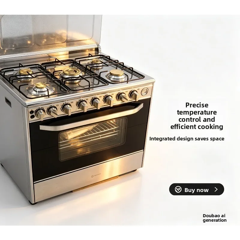 European standard 90cm Integrated 5-Burner Gas Stove With Oven Upright BBQ Design For EU And UK 220V
European standard 90cm Integrated 5-Burner Gas Stove With Oven Upright BBQ Design For EU And UK 220V
